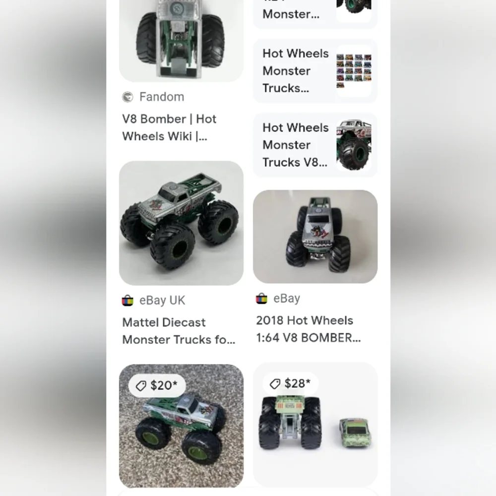 Hotwheel v8 monster truck crusher